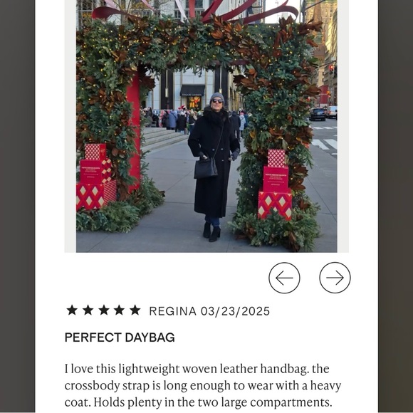 Quince Italian Leather Handwoven Satchel Black - Picture 12 of 12